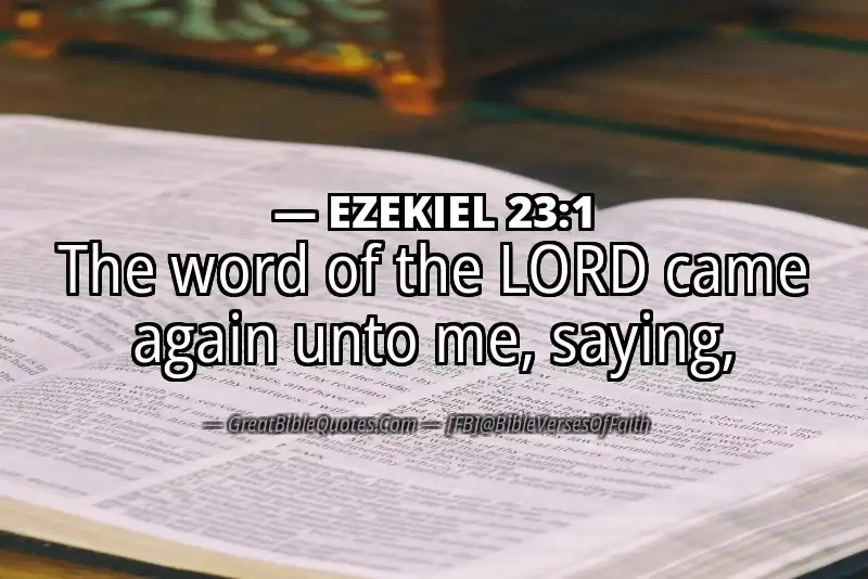 EZEKIEL 23:1 Verse Image