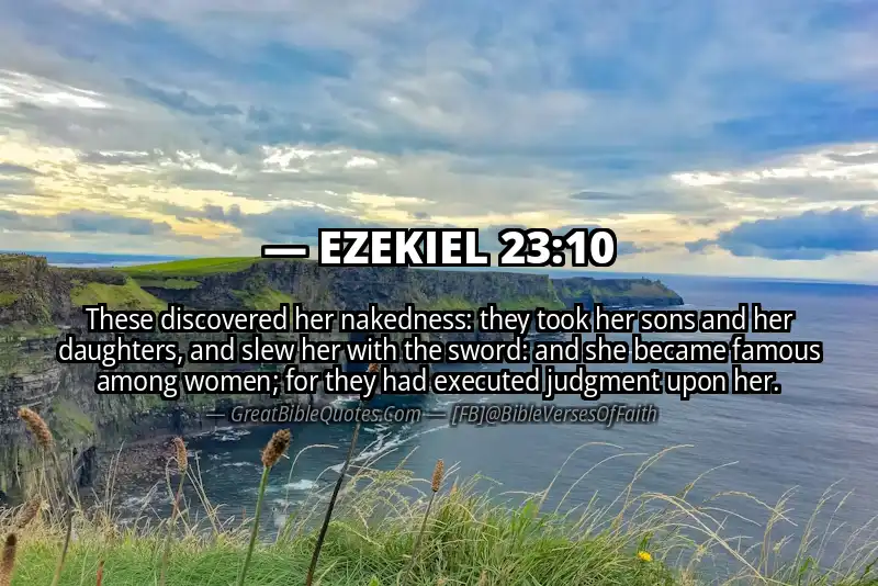EZEKIEL 23:10 Verse