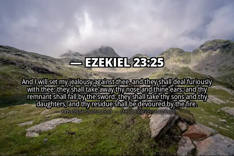 EZEKIEL 23:25 Verse