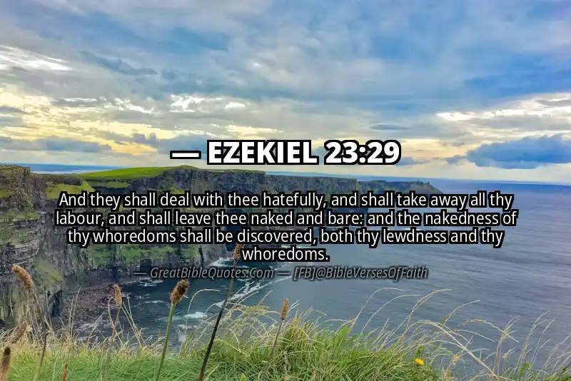 EZEKIEL 23:29 Verse