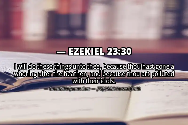 EZEKIEL 23:30 Verse