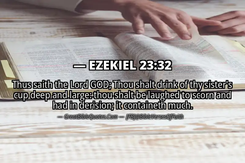 EZEKIEL 23:32 Verse Image