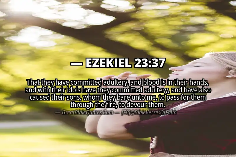 EZEKIEL 23:37 Verse Image