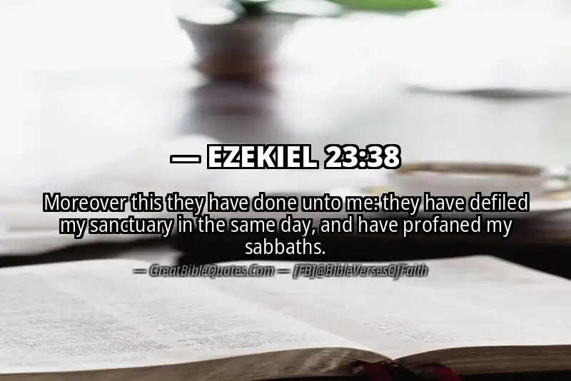 EZEKIEL 23:38 Verse