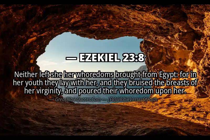 EZEKIEL 23:8 Verse