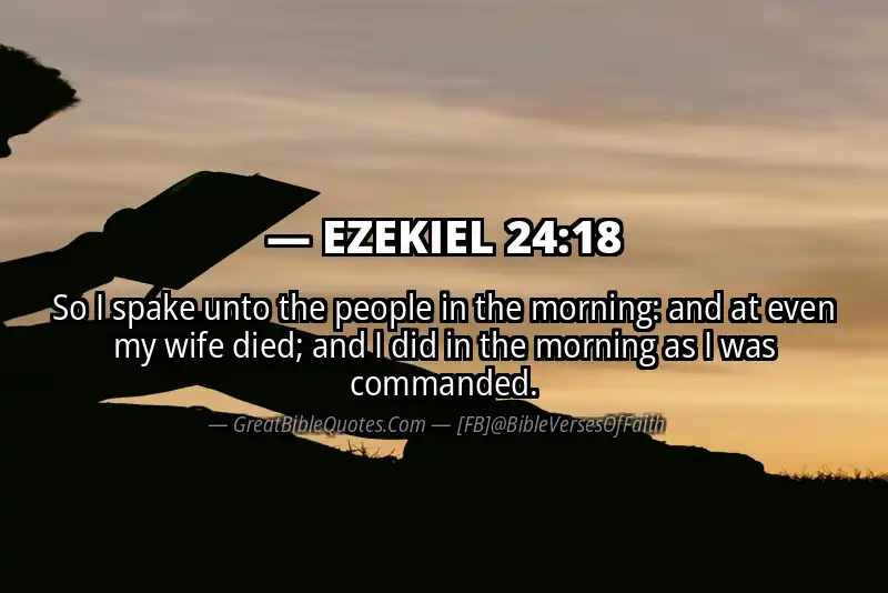 EZEKIEL 24:18 Verse