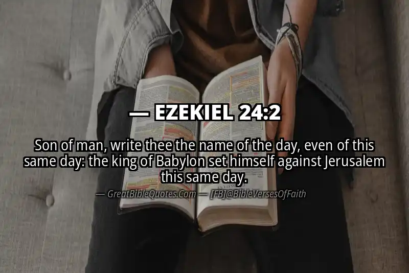 EZEKIEL 24:2 Verse