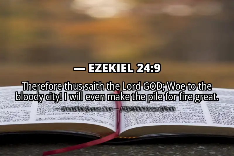 EZEKIEL 24:9 Verse