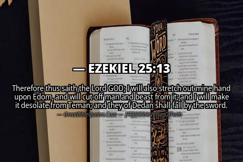 EZEKIEL 25:13 Verse