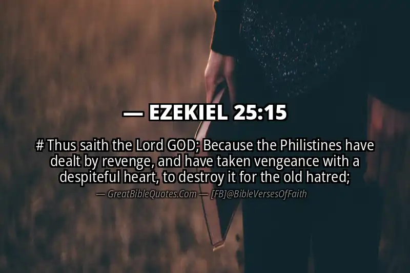 EZEKIEL 25:15 Verse
