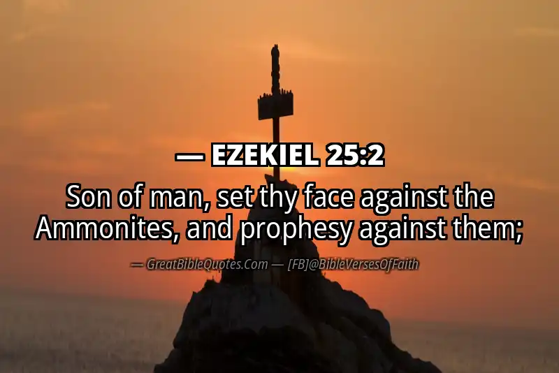 EZEKIEL 25:2 Verse