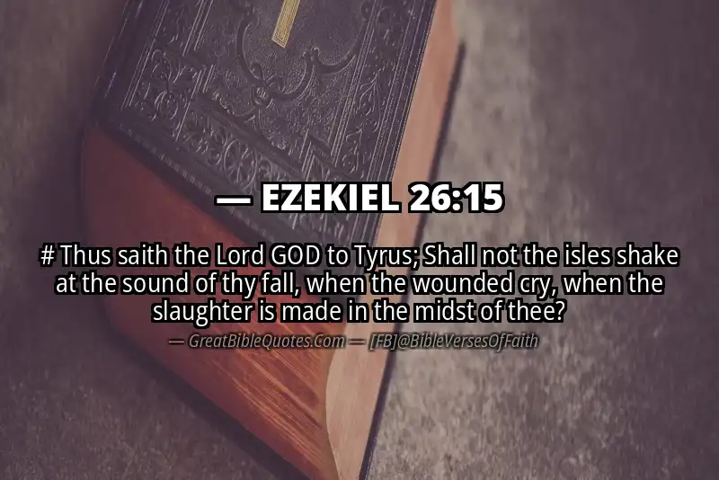 EZEKIEL 26:15 Verse