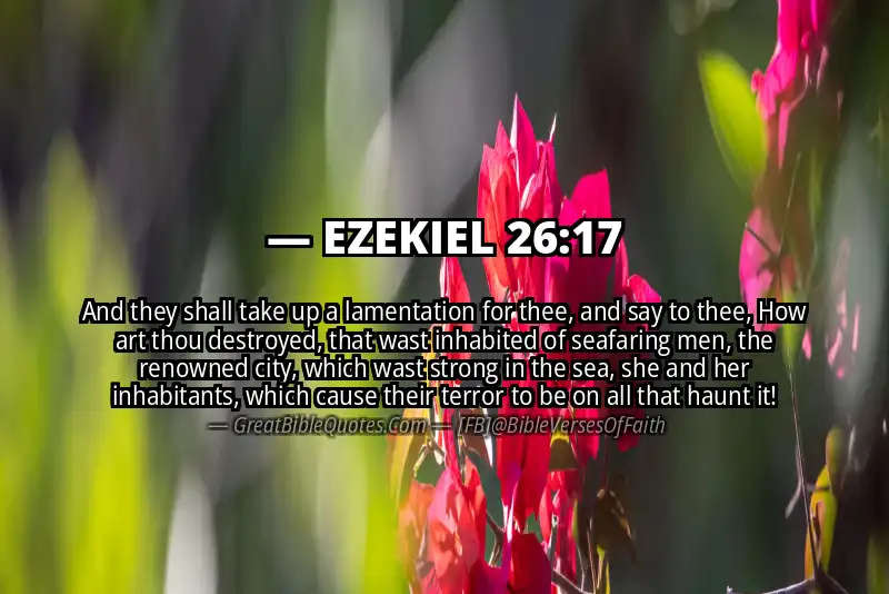 EZEKIEL 26:17 Verse