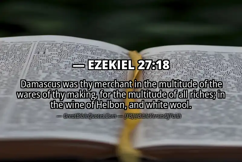 EZEKIEL 27:18 Verse