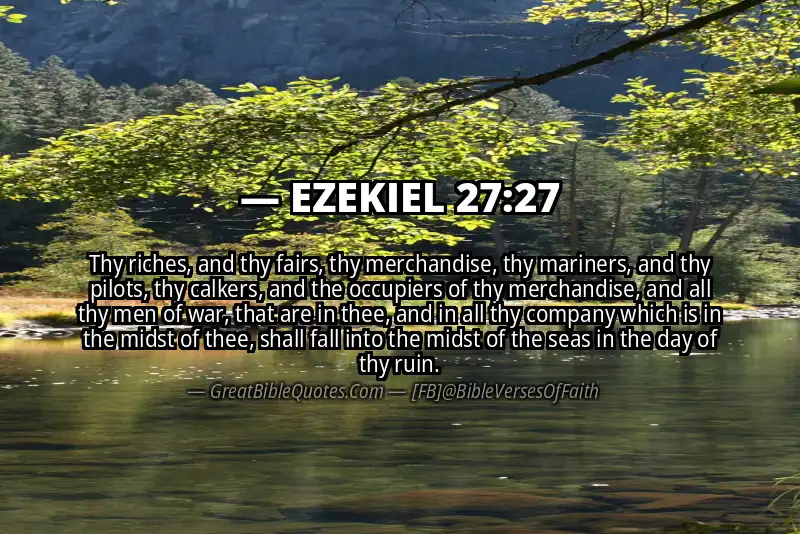 EZEKIEL 27:27 Verse