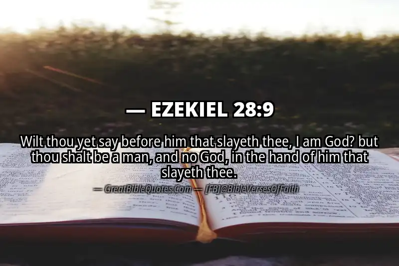 EZEKIEL 28:9 Verse