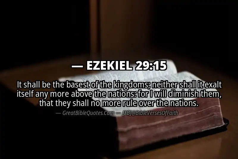 EZEKIEL 29:15 Verse