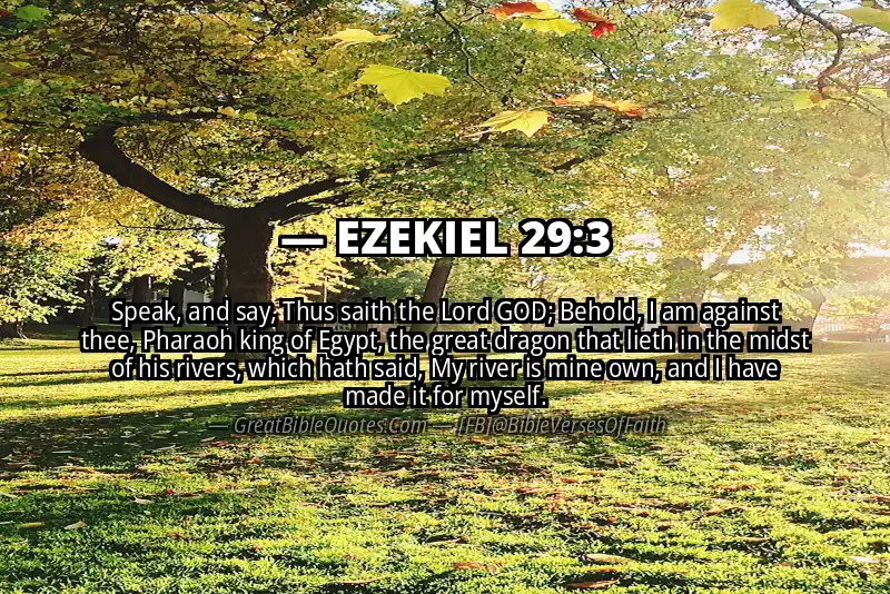 EZEKIEL 29:3 Verse