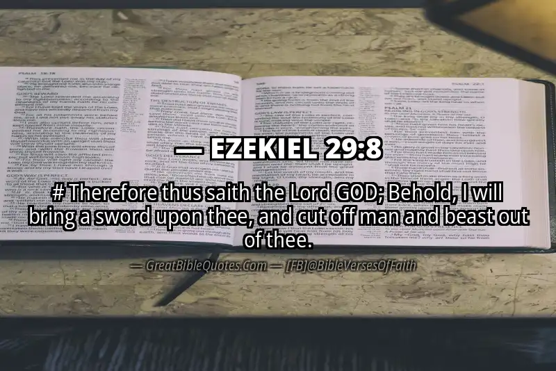 EZEKIEL 29:8 Verse