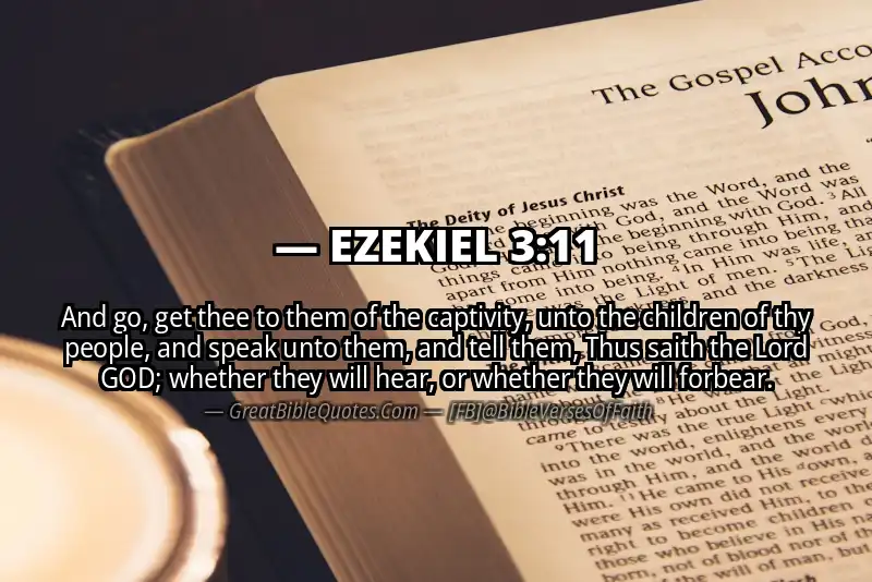 EZEKIEL 3:11 Verse Image