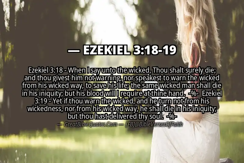 Image for EZEKIEL 3:18-19 Bible verse