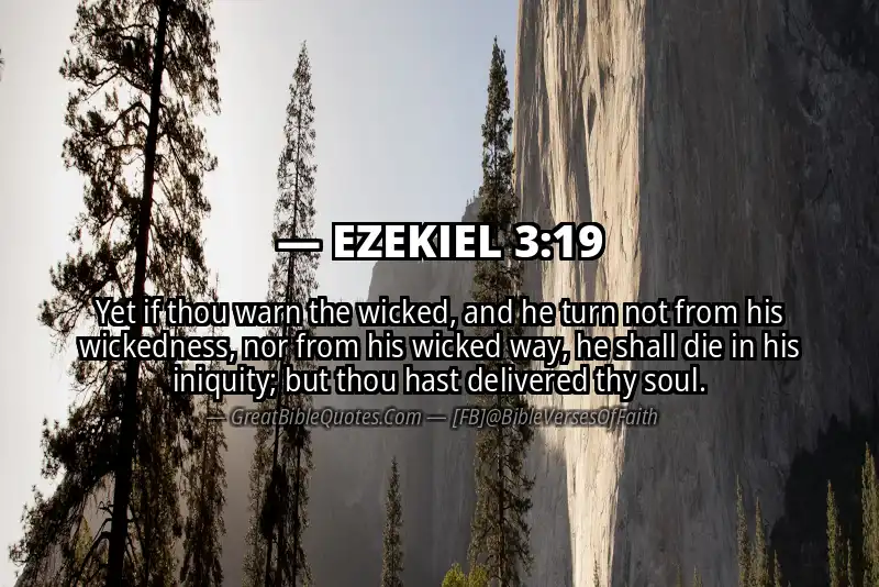 Bible verse: EZEKIEL 3:19 Image