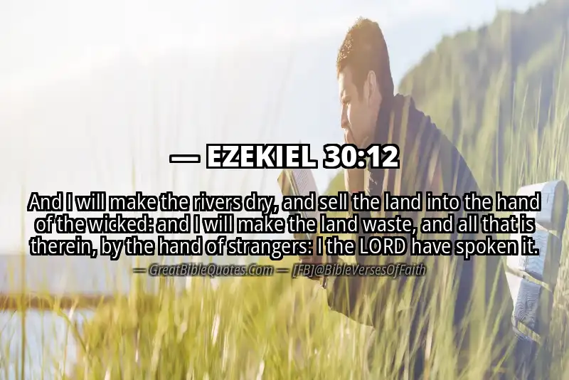 EZEKIEL 30:12 Verse