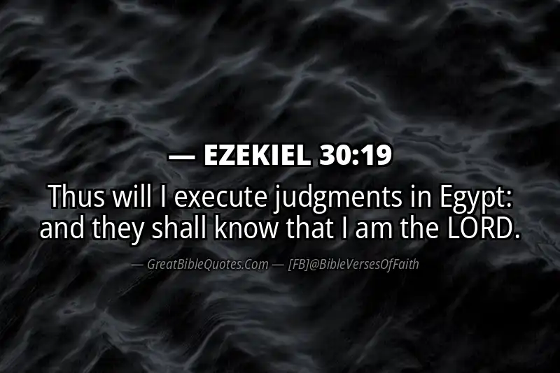EZEKIEL 30:19 Verse Image