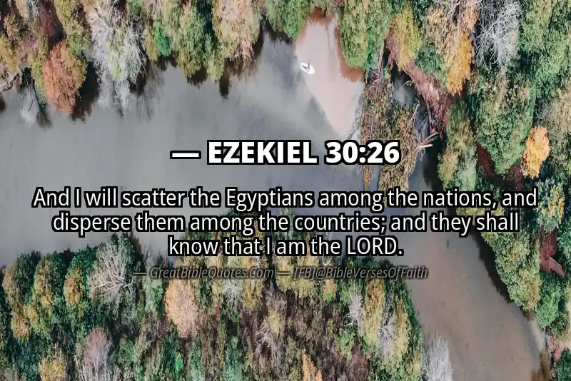 EZEKIEL 30:26 Verse