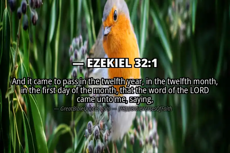 EZEKIEL 32:1 Verse