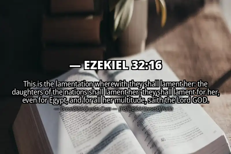 EZEKIEL 32:16 Verse