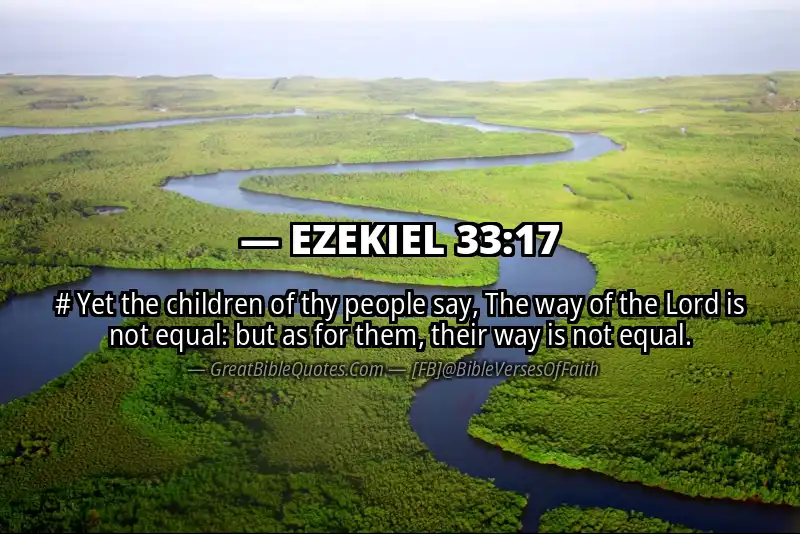 EZEKIEL 33:17 Verse
