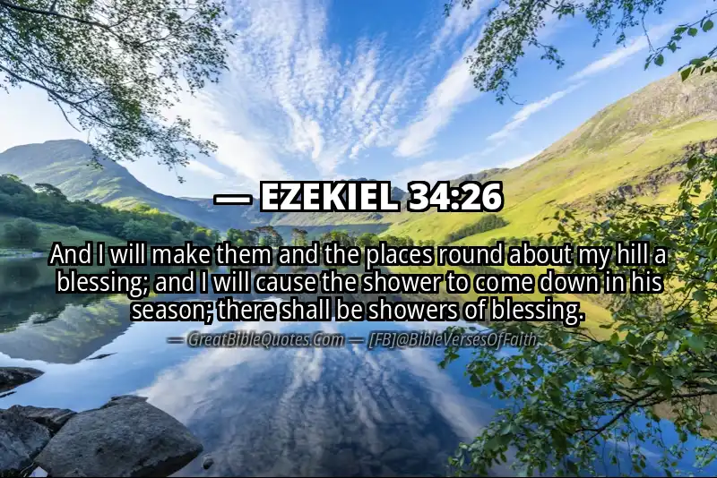 EZEKIEL 34:26 Verse