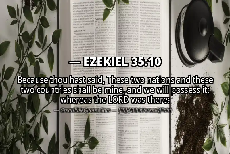 EZEKIEL 35:10 Verse