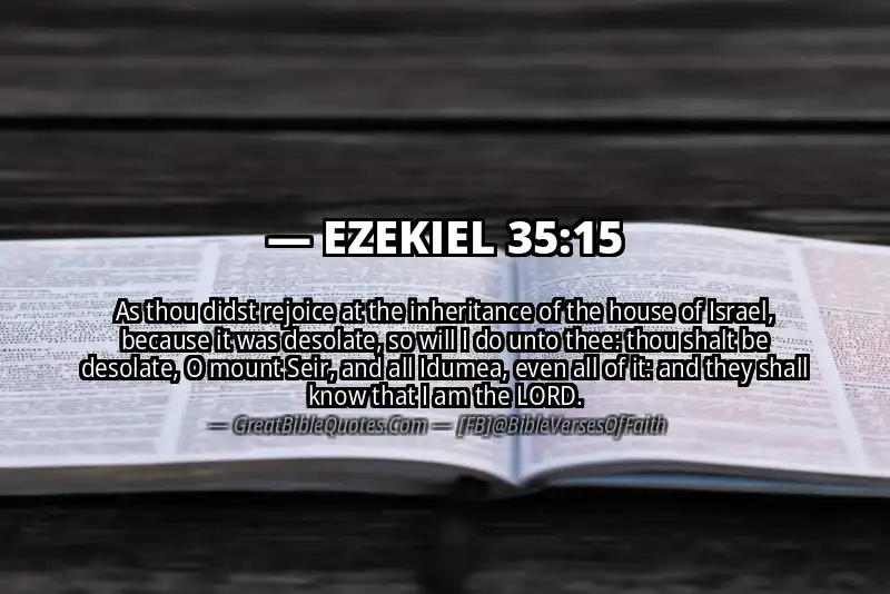 EZEKIEL 35:15 Verse