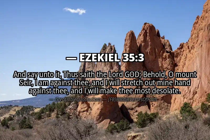 EZEKIEL 35:3 Verse
