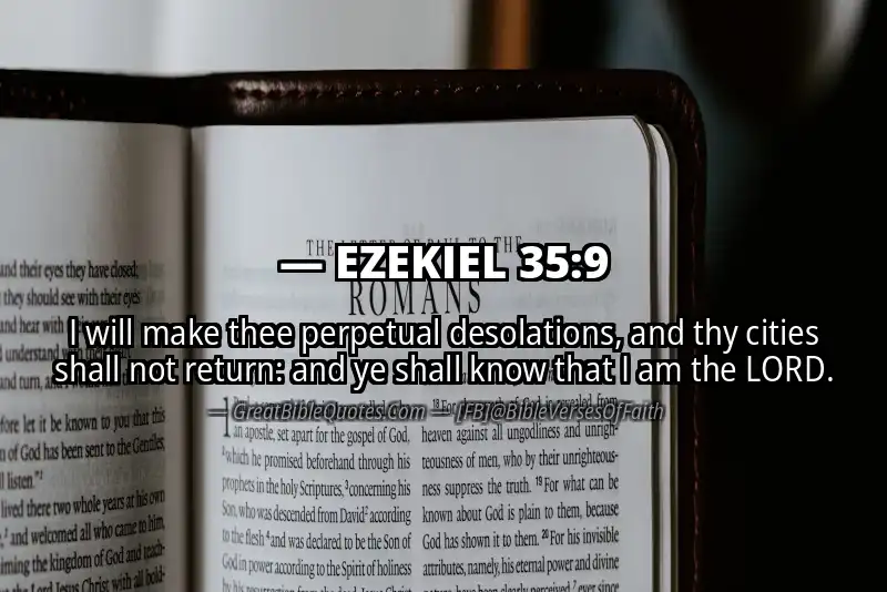 EZEKIEL 35:9 Verse