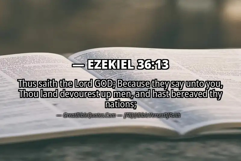 EZEKIEL 36:13 Verse