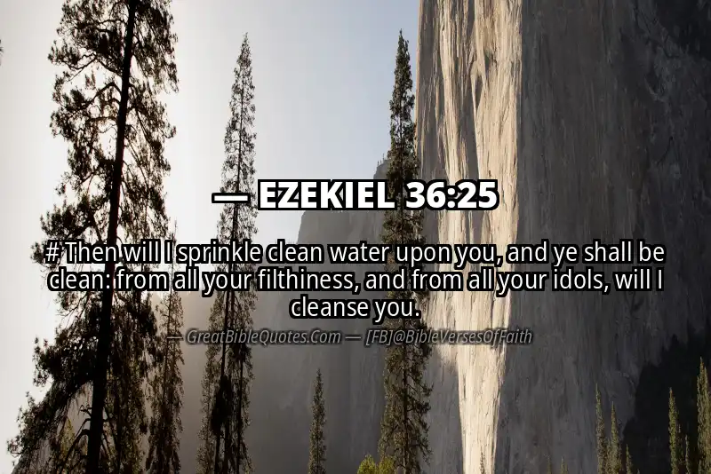 EZEKIEL 36:25 Verse