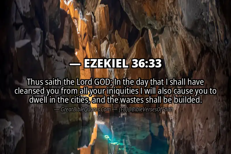 EZEKIEL 36:33 Verse