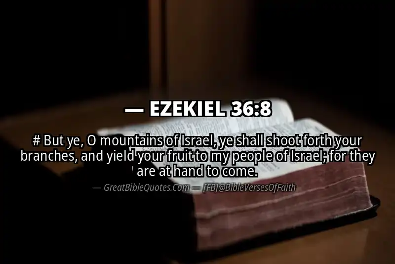 EZEKIEL 36:8 Verse