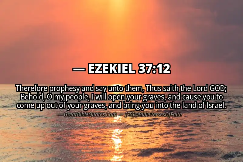 EZEKIEL 37:12 Verse
