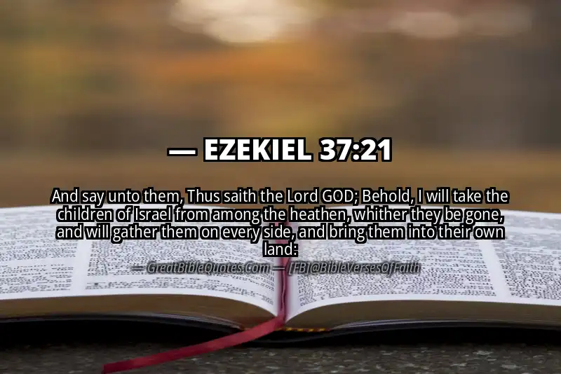 EZEKIEL 37:21 Verse