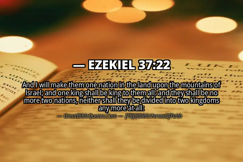 EZEKIEL 37:22 Verse