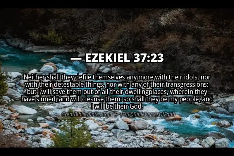 EZEKIEL 37:23 Verse