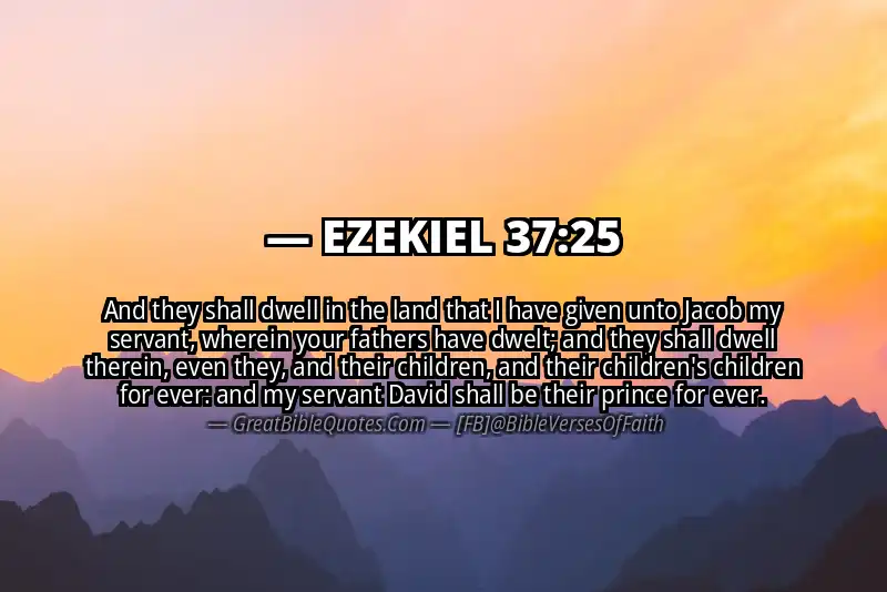 EZEKIEL 37:25 Verse