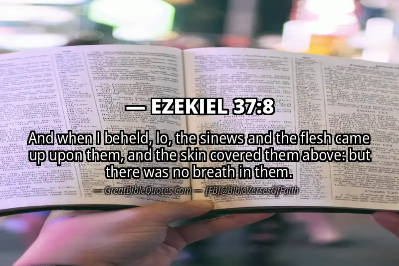 EZEKIEL 37:8 Verse