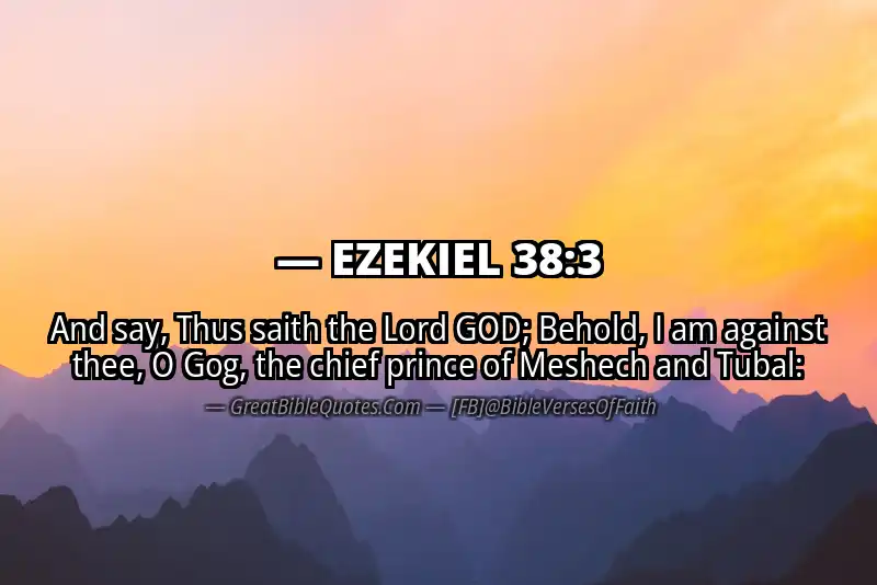 EZEKIEL 38:3 Verse