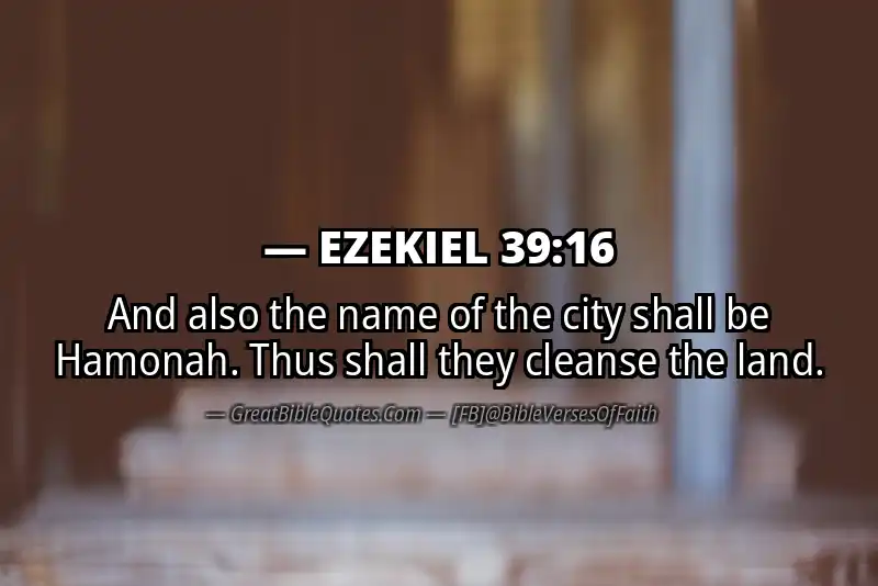 EZEKIEL 39:16 Verse