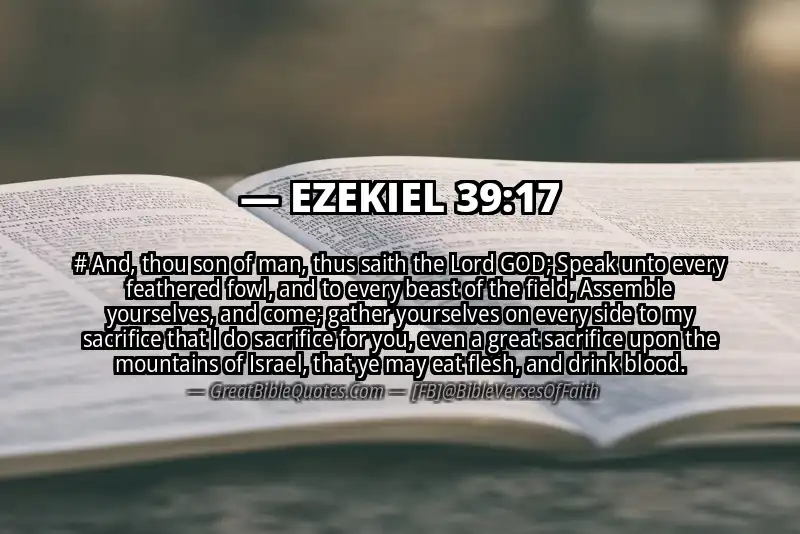 EZEKIEL 39:17 Verse